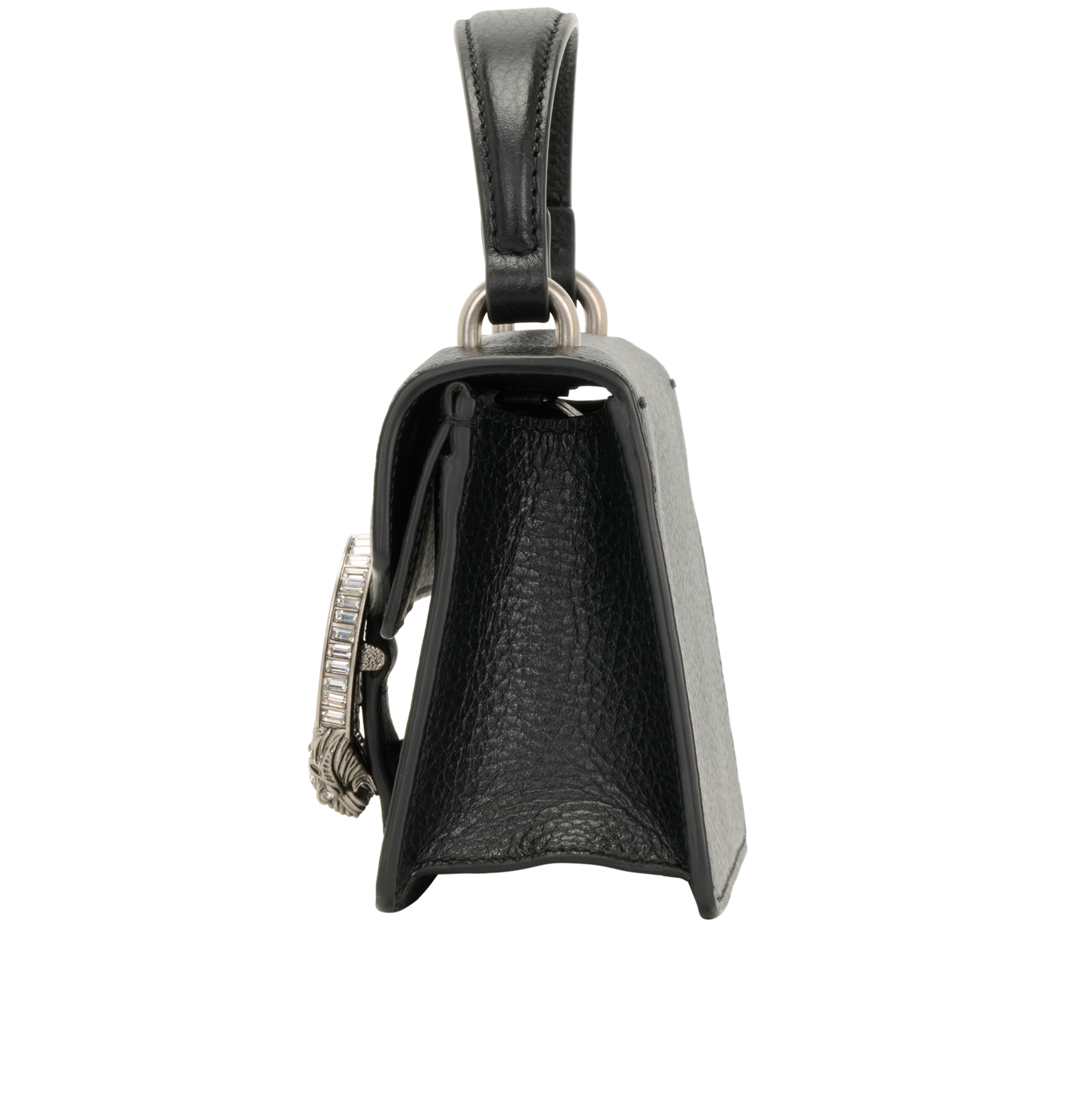 Dionysus Mini Top Handle, &pound;950, Handbags, Black, Leather, Bottom view